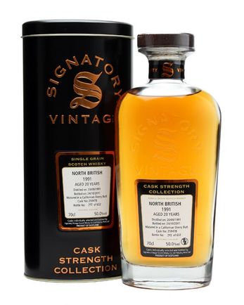 North British 1991 20 年 Californian Sherry Cask Signatory