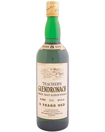 Glendronach 8 年 Teacher's Bottled 1980's