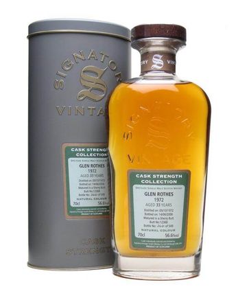 Glenrothes 1972 33 年 Sherry Butt Signatory Cask Strength Collection