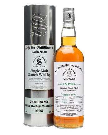 Glenrothes 1995 17 年 Sherry Butt #6182 Signatory Un-Chillfiltered Collection