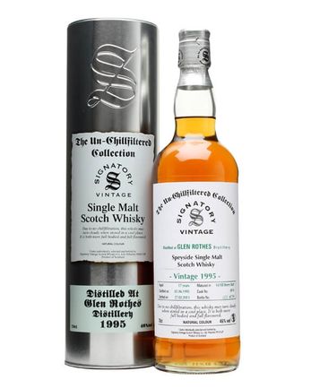 Glenrothes 1995 17 年 Sherry Butt 6974 Signatory Un-Chillfiltered Collection