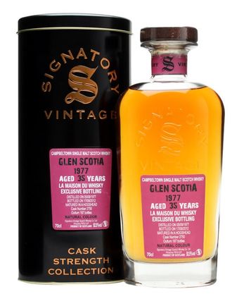 Glen Scotia 1977 35 年 Cask #2750 Signatory Cask Strength Collection