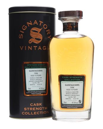 Glentauchers 1996 16 年 Cask #1387 Signatory Cask Strength Collection