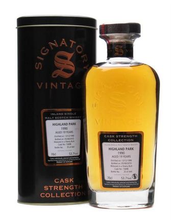 Highland Park 1990 19 年 Sherry Butt #15698 Signatory Cask Strength Collection