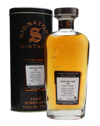 Highland Park 1990 21 年 Cask #15694 Signatory Cask Strength Collection