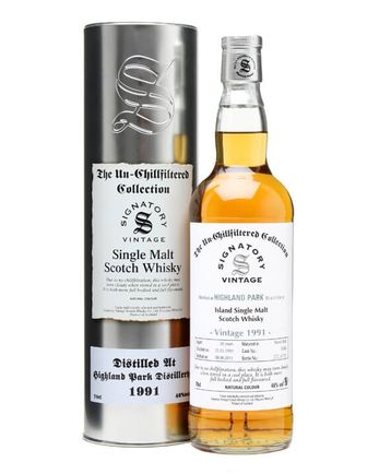 Highland Park 1991 20 年 Un Chillfiltered Signatory Un-Chillfiltered Collection