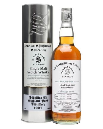 Highland Park 1991 21 年 Sherry Butt #15120 Signatory Un-Chillfiltered Collection