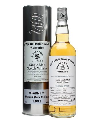 Highland Park 1991 21 年 Sherry Butt #15121 Signatory Un-chillfiltered Collection