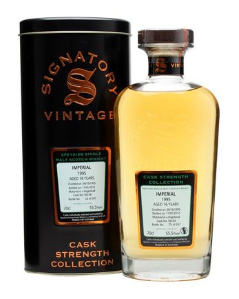 Imperial 1995 16 年 Cask #50334 Signatory Cask Strength Collection