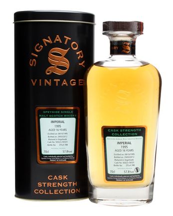 Imperial 1995 16 年 Cask #50322 + 50323 Signatory Cask Strength Collection