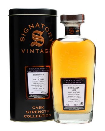 Inverleven 1977 34 年 Cask #3605 Signatory Cask Strength Collection