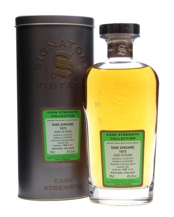 Rare Ayrshire 1975 34 年 Cask #558 Signatory Cask Strength Collection