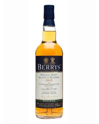 Longmorn 1992 19 年 Cask #71768 Berry Bros Rudd