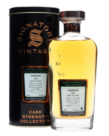 Linkwood 1985 26 年 Cask #3888 Signatory Cask Strength Collection