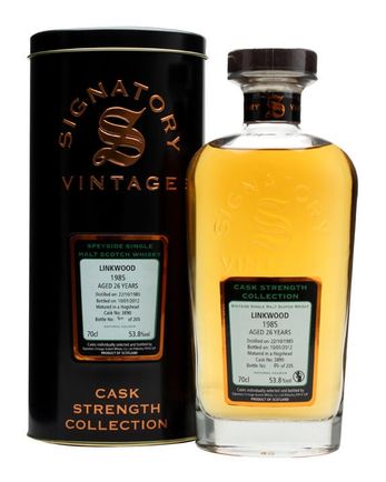 Linkwood 1985 26 年 Cask #3890 Signatory Cask Strength Collection