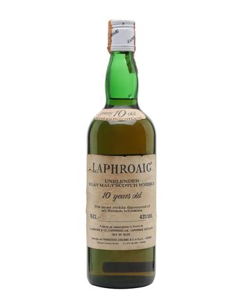 Laphroaig 10 年 Unblended Bottled 1980s Cinzano