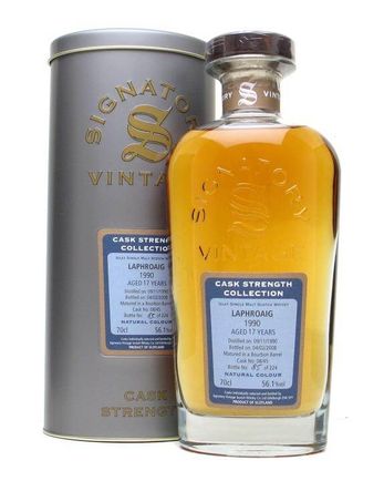 Laphroaig 1990 17 年 Signatory Cask Strength Collection
