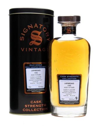 Laphroaig 1990 19 年 Cask #87 Signatory Cask Strength Collection