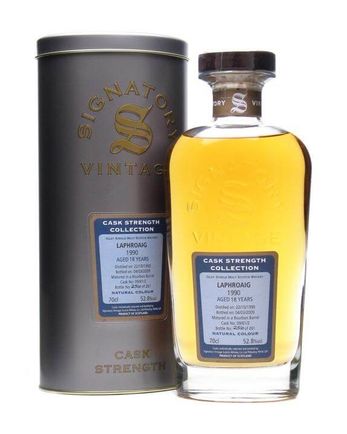 Laphroaig 1990 18 年 Signatory Cask Strength Collection