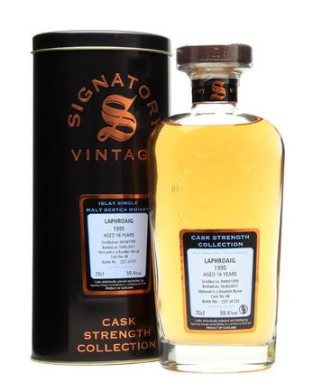 Laphroaig 1995 16 年 Cask #48 Signatory Cask Strength Collection