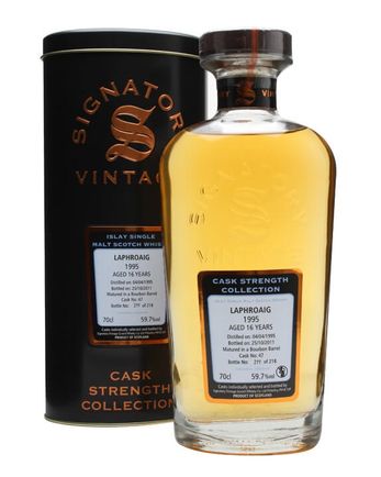 Laphroaig 1995 16 年 Cask #47 Signatory Cask Strength Collection