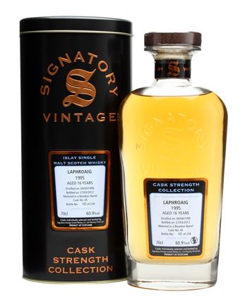 Laphroaig 1995 16 年 Cask #45 Signatory Cask Strength Collection