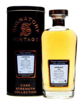 Laphroaig 1996 15 年 Cask #8512 Signatory Cask Strength Collection