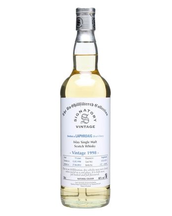 Laphroaig 1998 13 年 Cask #5552+5553 Signatory Un-Chillfiltered Collection