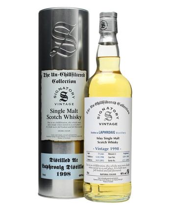 Laphroaig 1998 14 年 Cask #5559+60 Signatory Un-chillfiltered Collection