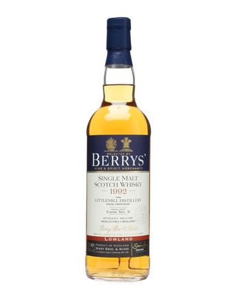 Littlemill 1992 20 年 Cask #9 Berry Bros & Rudd