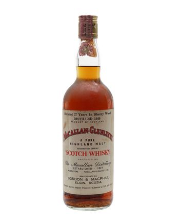 Macallan Glenlivet 1940 37 年 Sherry Cask G M Gordon & Macphail