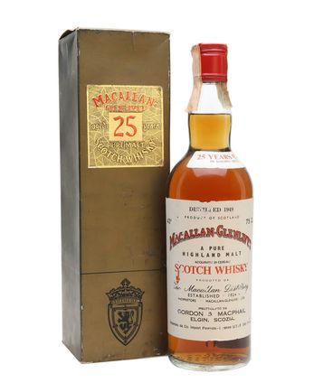 Macallan Glenlivet 1949 25 年 Sherrywood G M Gordon & Macphail
