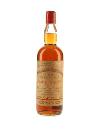 Macallan Glenlivet 25 年 Odeon Import Bottled 1960s Gordon & Macphail
