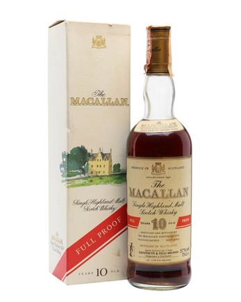 Macallan 10 年 Full Proof Bottled 1990s