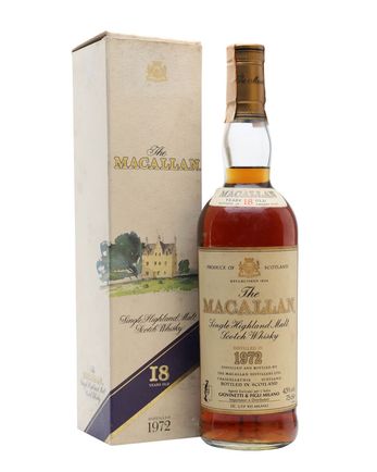 Macallan 1972 18 年 Vintage Label Sherry
