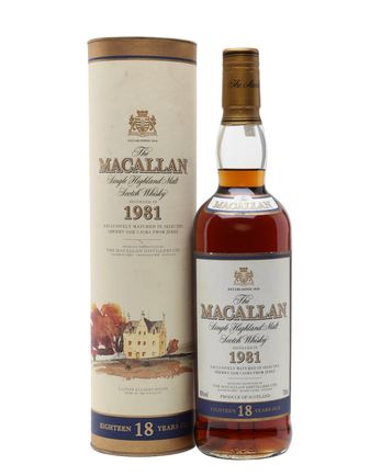 Macallan 1981 18 年 Vintage Label