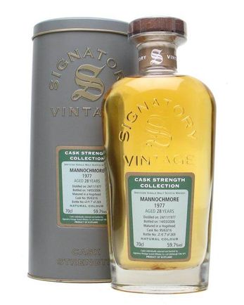 Mannochmore 1977 28 年 Signatory Cask Strength Collection