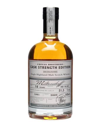 Miltonduff 1991 18 年 Cask Strength Edition