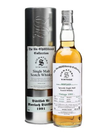Mortlach 1991 20 年 Un Chillfiltered Signatory Un-Chillfiltered Collection