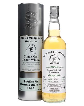 Mortlach 1995 16 年 Casks #4077+8 Signatory Un-Chillfiltered Collection