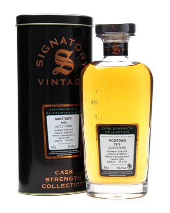 Mosstowie 1979 31 年 Bourbon Barrel #12907 Signatory Cask Strength Collection
