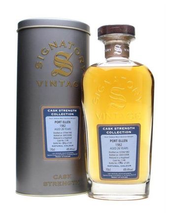 Port Ellen 1982 26 年 Cask 1146 Signatory Cask Strength Collection
