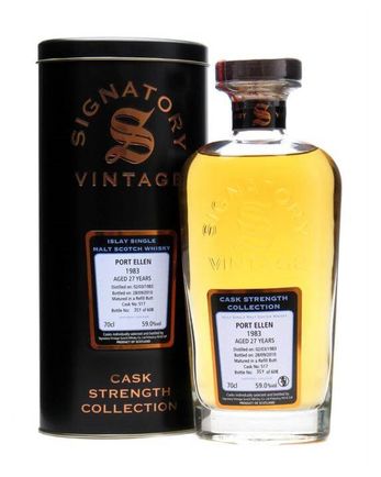 Port Ellen 1983 27 年 Refill Butt #517 Signatory Cask Strength Collection