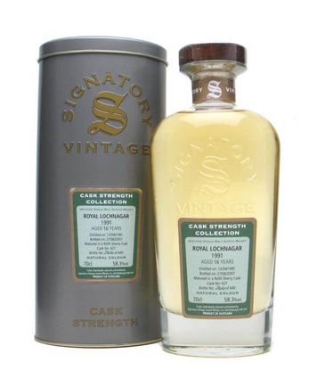 Royal Lochnagar 1991 16 年 Signatory Vintage Cask