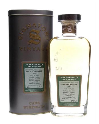 Royal Lochnagar 1991 17 年 Signatory Cask Strength Collection