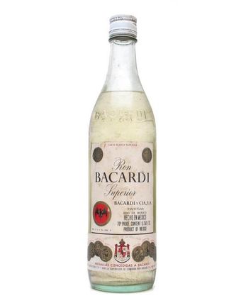 Bacardi Superior Rum Mexico Bot 1960's