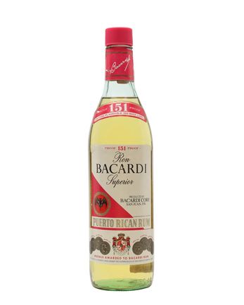Ron Bacardi Superior 151 proof Bottled 1970s