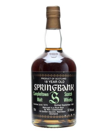 Springbank 1973 18 年 Rum Butt Cadenhead's 75cl