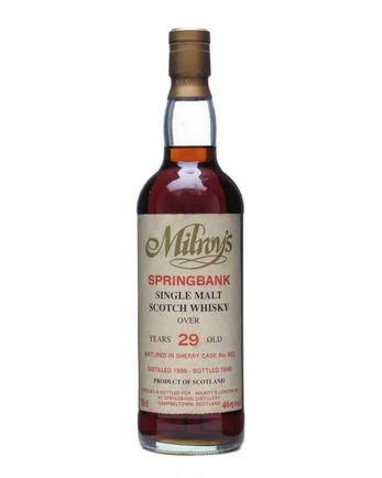 Springbank 1966 29 年 Sherry Cask Milroy's
