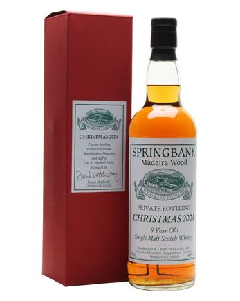 Springbank 8 年 Madeira Wood Bottled Christmas 2004